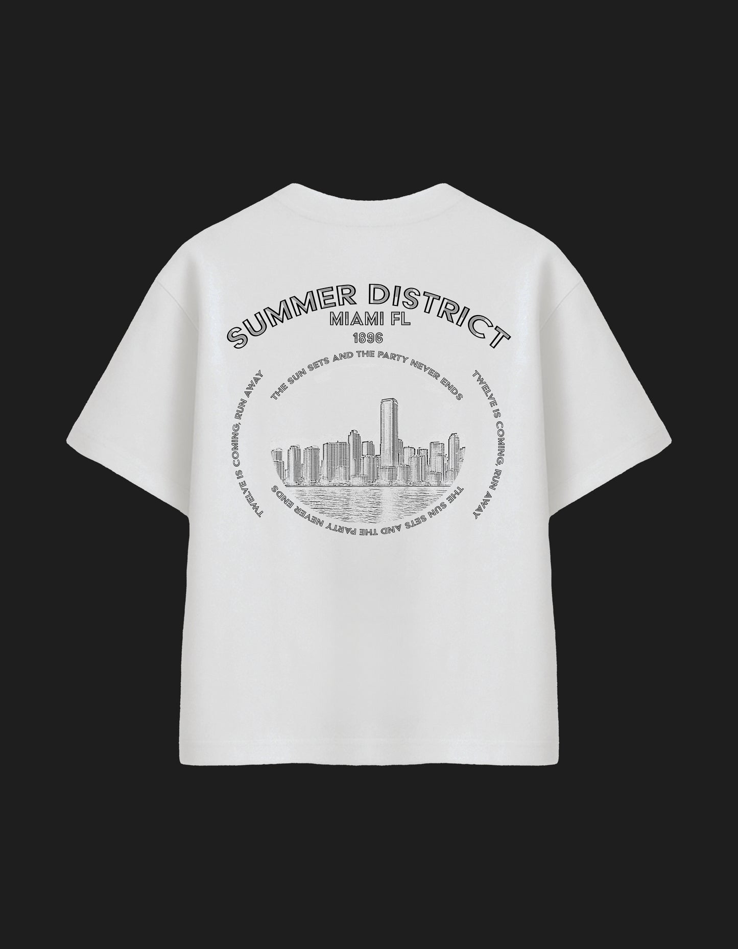 Summer District Design|Oversized Streetwear T-shirt