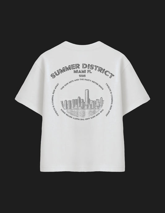 Summer District Design|Oversized Streetwear T-shirt