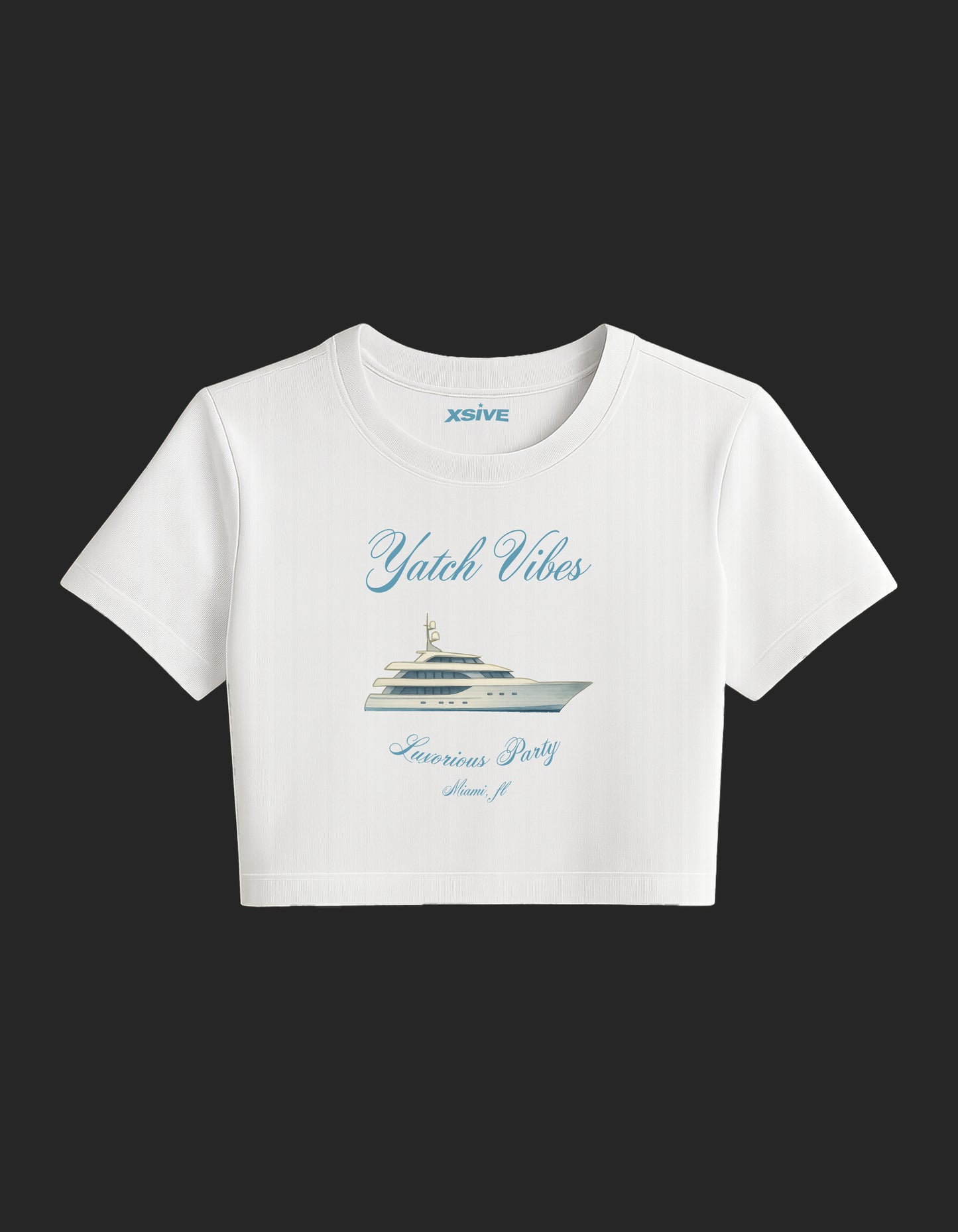 Yatch Vibes Design| Crop Top