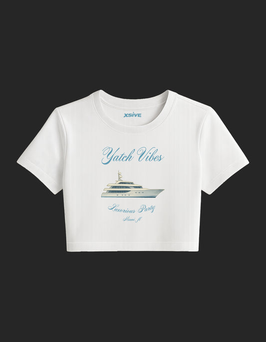 Yatch Vibes Design| Crop Top