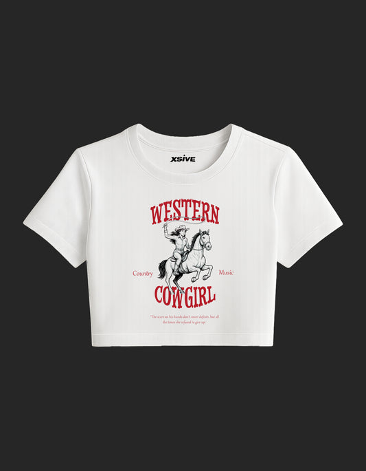 Western Cowgirl Design| Crop Top